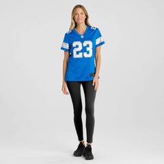 NFL Rock Ya-Sin Detroit Lions Women's Team Game Jersey - Blue