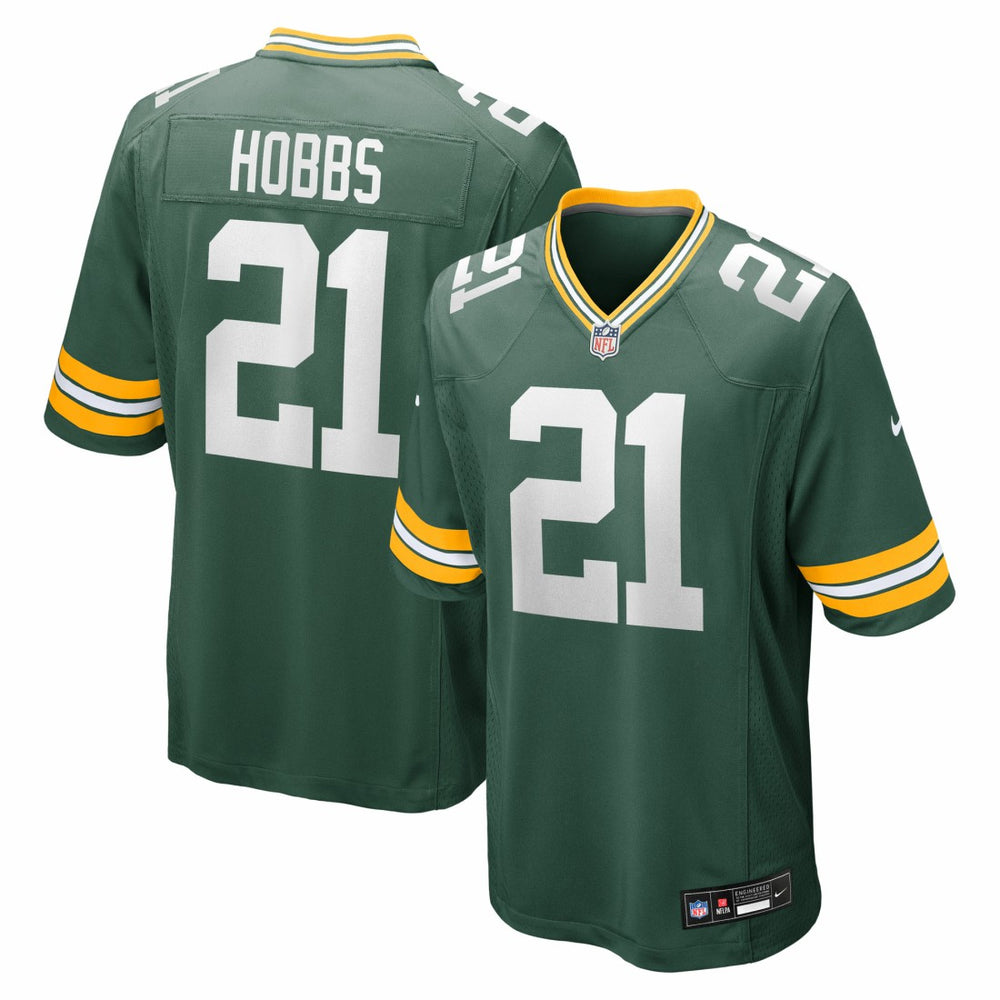 NFL Nate Hobbs Green Bay Packers Team Game Jersey - Green