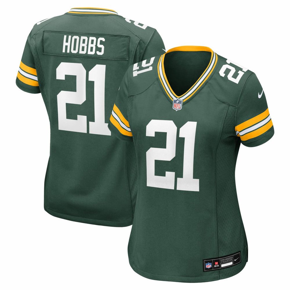 Nate Hobbs Green Bay Packers Women's Team Game Jersey Green