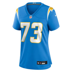 NFL Mekhi Becton Los Angeles Chargers Women's Team Game Jersey - Powder Blue