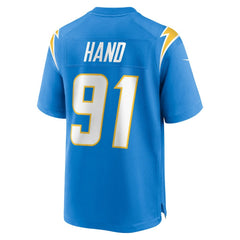 NFL Da'Shawn Hand Los Angeles Chargers Team Game Jersey - Powder Blue