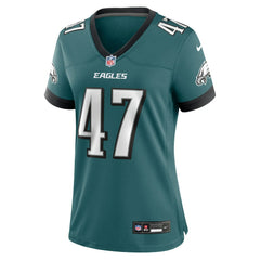 NFL Charley Hughlett Philadelphia Eagles Women's Team Game Jersey - Midnight Green