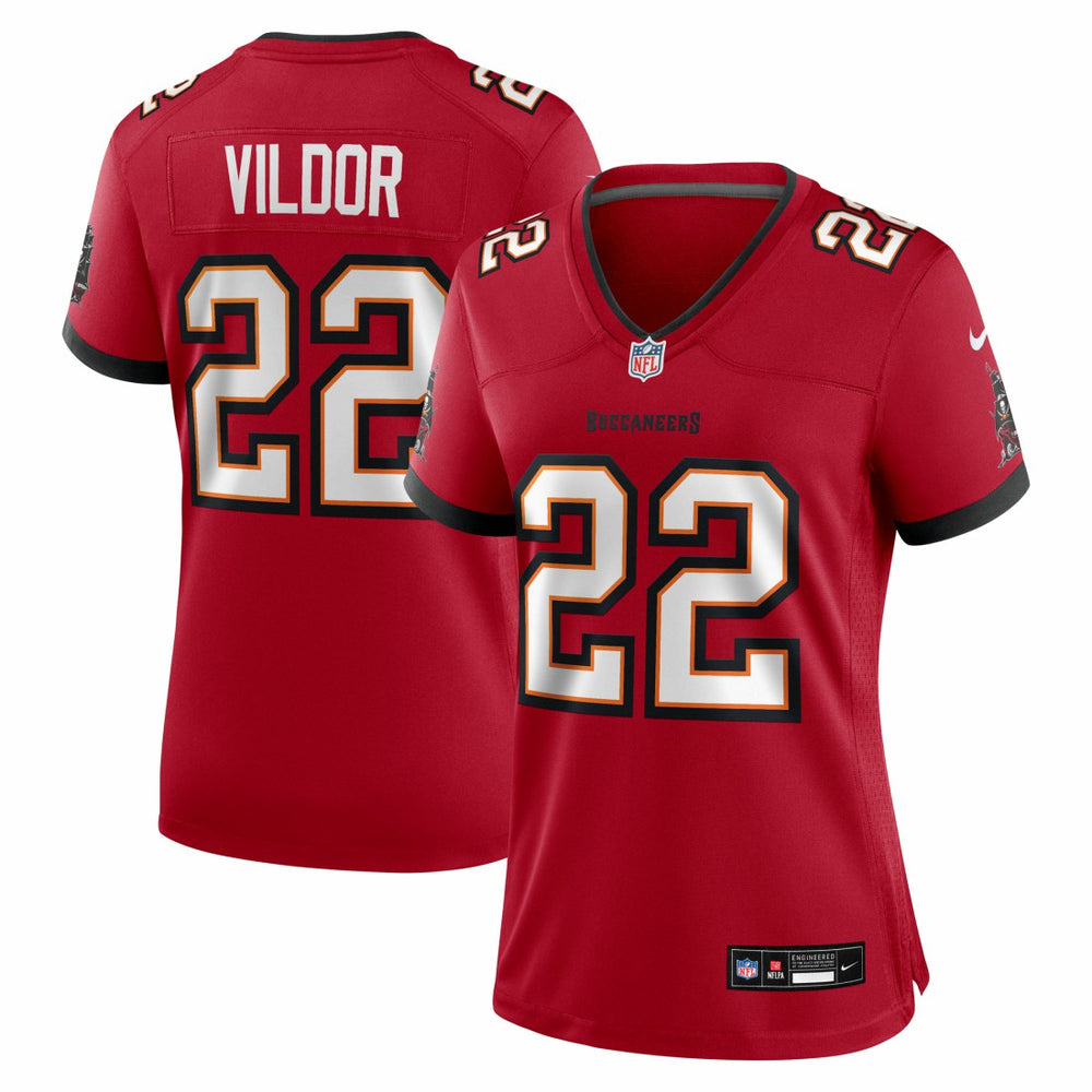 NFL Kindle Vildor Tampa Bay Buccaneers Women's Team Game Jersey - Red