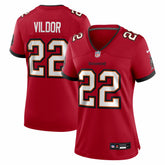 NFL Kindle Vildor Tampa Bay Buccaneers Women's Team Game Jersey - Red
