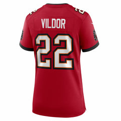 NFL Kindle Vildor Tampa Bay Buccaneers Women's Team Game Jersey - Red