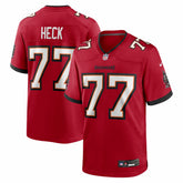 NFL Charlie Heck Tampa Bay Buccaneers Team Game Jersey - Red