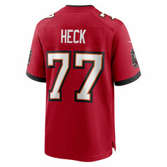 NFL Charlie Heck Tampa Bay Buccaneers Team Game Jersey - Red