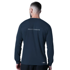 Dallas Cowboys MSX by Michael Strahan Forward Long-Sleeve T-Shirt Navy