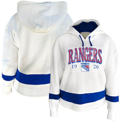 NHL New York Rangers Profile Women's Plus Size Hoodie - White