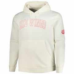 NHL Detroit Red Wings Fanatics Big &Tall Stitch Hoodie - Cream