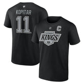 NHL Anze Kopitar Los Angeles Kings Fanatics Authentic Stack Name & Number T-Shirt - Black