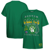 Boston Celtics Youth 2025 NBA Playoffs Retro Monumental T-Shirt Kelly Green