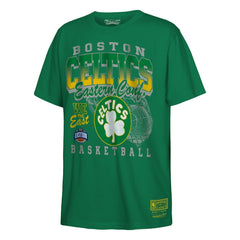 Boston Celtics Youth 2025 NBA Playoffs Retro Monumental T-Shirt Kelly Green
