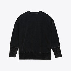 San Francisco 49ers Women's Delineate Mineral Wash Crewneck Sweatshirt Black