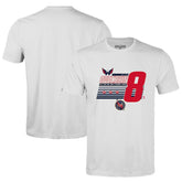 NHL Alexander Ovechkin Washington Capitals Levelwear NHL All-Time Leading Goal Scorer Milestone Stripes Name & Number Richmond T-Shirt - White