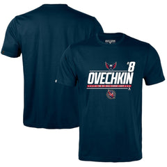 NHL Alexander Ovechkin Washington Capitals Levelwear NHL All-Time Leading Goal Scorer Milestone Name & Number Richmond T-Shirt - Navy