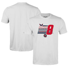 NHL Alexander Ovechkin Washington Capitals Levelwear Youth NHL All-Time Leading Goal Scorer Milestone Stripes Name & Number Little Richmond T-Shirt - White