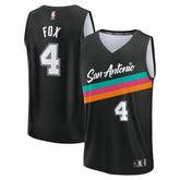 NBA De'Aaron Fox San Antonio Spurs 2025/26 City Edition Fast Break Jersey - Black