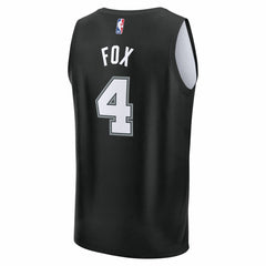 NBA De'Aaron Fox San Antonio Spurs 2025/26 City Edition Fast Break Jersey - Black