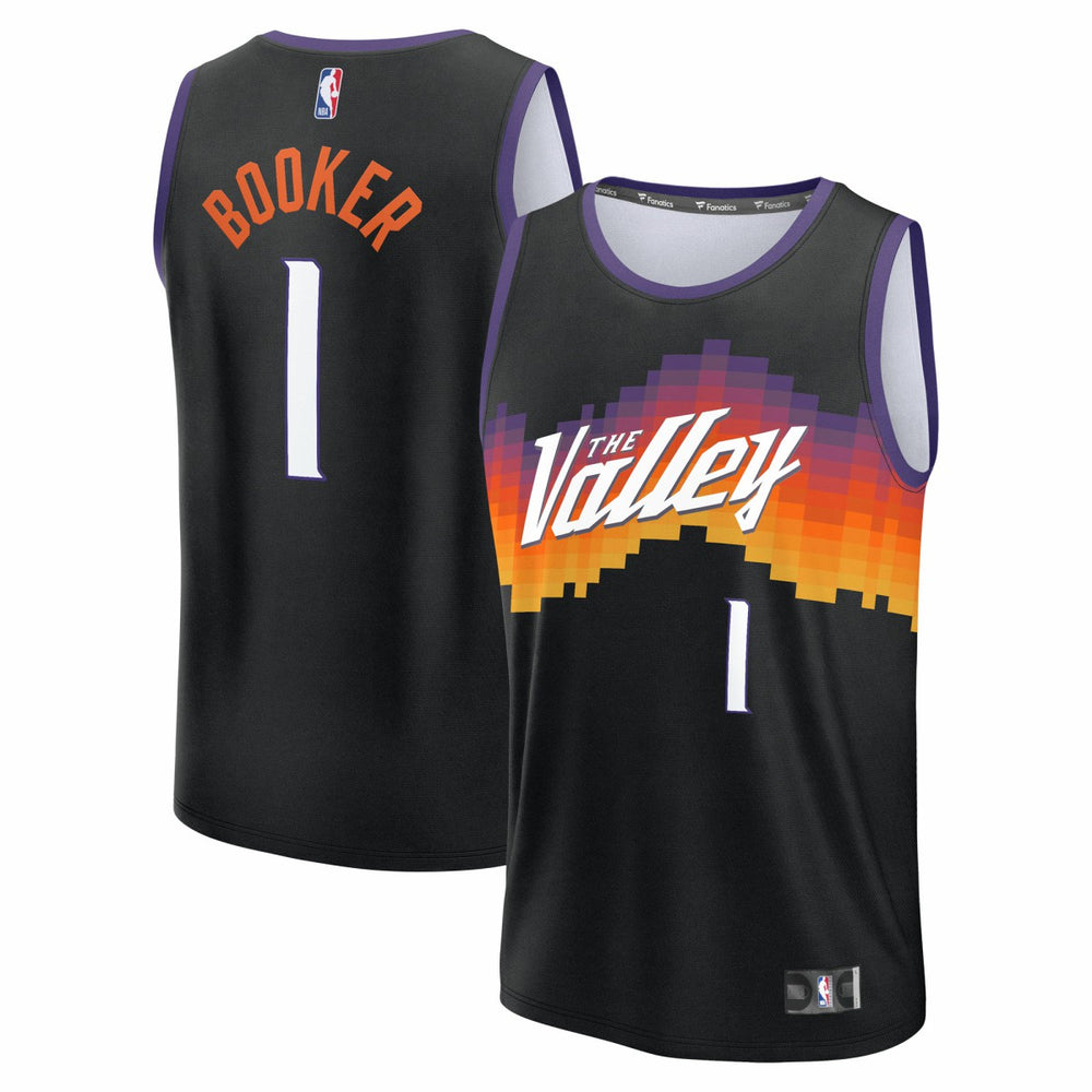 NBA Devin Booker Phoenix Suns 2025/26 City Edition Fast Break Jersey - Black