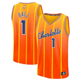 NBA LaMelo Ball Charlotte Hornets 2025/26 City Edition Fast Break Jersey - Orange
