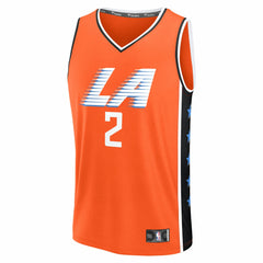 NBA Kawhi Leonard LA Clippers 2025/26 City Edition Fast Break Jersey - Orange
