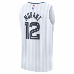 NBA Ja Morant Memphis Grizzlies 2025/26 City Edition Fast Break Jersey - White