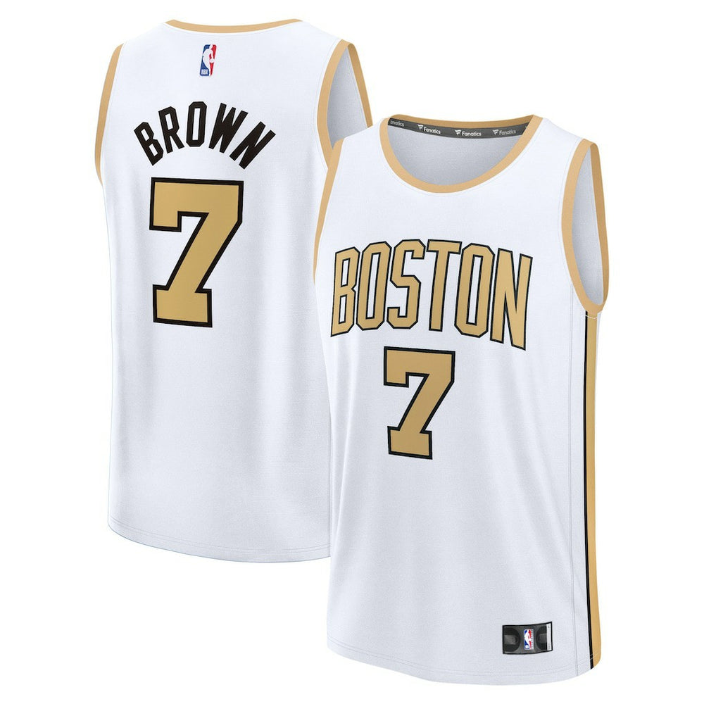 NBA Jaylen Brown Boston Celtics 2025/26 City Edition Fast Break Jersey - White