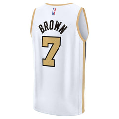 NBA Jaylen Brown Boston Celtics 2025/26 City Edition Fast Break Jersey - White