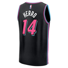NBA Tyler Herro Miami Heat Youth 2025/26 City Edition Fast Break Jersey - Black