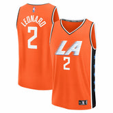 NBA Kawhi Leonard LA Clippers Youth 2025/26 City Edition Fast Break Jersey - Orange