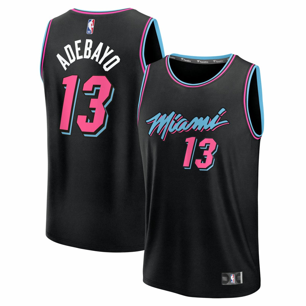 NBA Bam Adebayo Miami Heat Youth 2025/26 City Edition Fast Break Jersey - Black