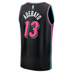 NBA Bam Adebayo Miami Heat Youth 2025/26 City Edition Fast Break Jersey - Black