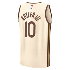 NBA Jimmy Butler III Golden State Warriors Youth 2025/26 City Edition Fast Break Jersey sale - Tan
