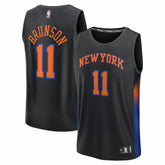 NBA Jalen Brunson New York Knicks Fast Break Jersey - Statement Edition - Black