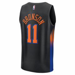 NBA Jalen Brunson New York Knicks Fast Break Jersey - Statement Edition - Black