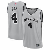 De'Aaron Fox San Antonio Spurs Fast Break Jersey Statement Edition Silver