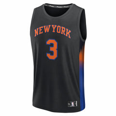 NBA Josh Hart New York Knicks Fast Break Jersey - Statement Edition - Black