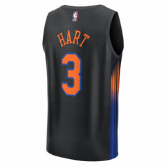 NBA Josh Hart New York Knicks Fast Break Jersey - Statement Edition - Black