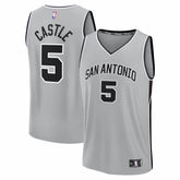 Stephon Castle San Antonio Spurs Youth Fast Break Jersey Statement Edition Silver