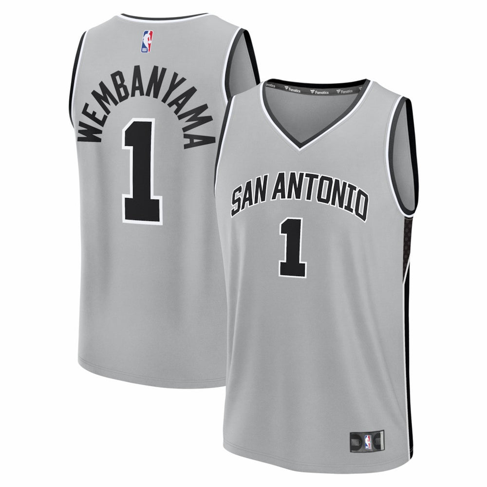 NBA Victor Wembanyama San Antonio Spurs Youth Fast Break Jersey - Statement Edition - Silver