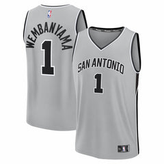 NBA Victor Wembanyama San Antonio Spurs Youth Fast Break Jersey - Statement Edition - Silver
