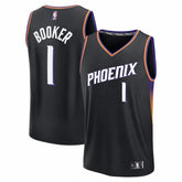 NBA Devin Booker Phoenix Suns Youth Fast Break Jersey - Statement Edition - Black