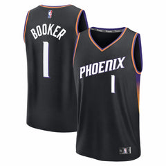 NBA Devin Booker Phoenix Suns Youth Fast Break Jersey - Statement Edition - Black