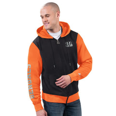 Cincinnati Bengals Starter Thursday Night Gridiron Full-Zip Hoodie Black/Orange