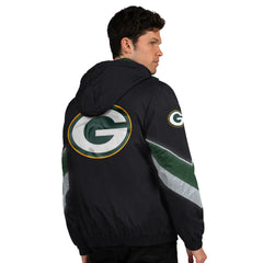 Green Bay Packers Starter Thursday Night Gridiron Full-Zip Jacket Black/Green