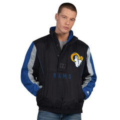 Los Angeles Rams Starter Thursday Night Gridiron Half-Zip Jacket Black