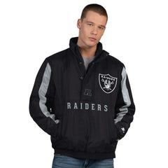 Las Vegas Raiders Starter Thursday Night Gridiron Half-Zip Jacket Black