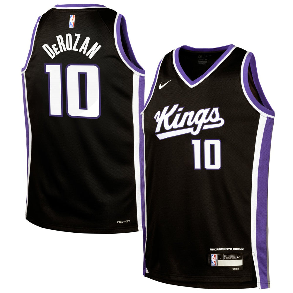 NBA DeMar DeRozan Sacramento Kings Youth Swingman Jersey - Icon Edition - Black