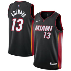 NBA Bam Adebayo Miami Heat Youth Swingman Jersey - Icon Edition - Black